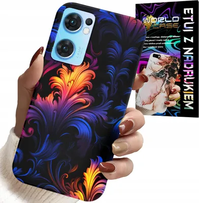 Immagine prodotto di Custodia per Oppo Reno7 5G - Motivi astratti colorati + Foil