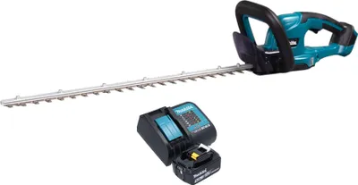 Zdjęcie produktu dla Akumulatorowe nożyce do żywopłotu Makita DUH 607 ST 18 V 60 cm + 1x akumulator 5,0 Ah + ładowarka