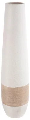 Productafbeelding van Gilde Vase, "Olbia", gesprenkelt, gestreift, Keramik, creme, VE 1, H. 56 cm, D. 15 cm 28745
