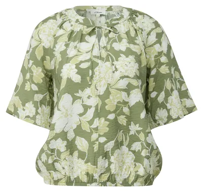 Produktbild von s.Oliver 2174664.79A0.38, Bluse, Erwachsener, Weiblich, Olive, Leger, Lockere Passform