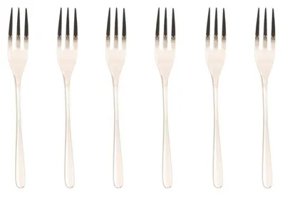 Zdjęcie produktu dla Sambonet Taste Edelst./PVD Champag. Kuchengabeln 6tlg. 52553PA5