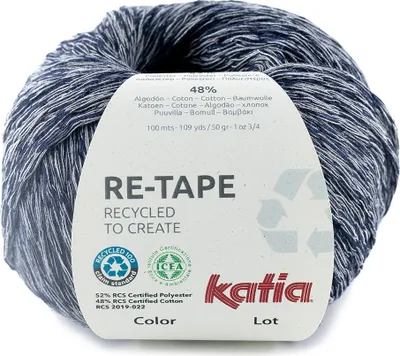 Produktbild von RE-TAPE von Katia - JEANS DUNKEL (205) - 50 g / ca. 100 m Wolle