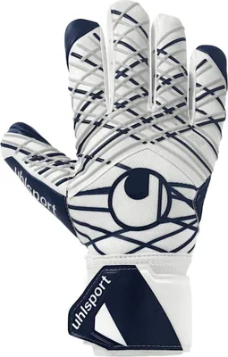 Produktbild von Uhlsport Supersoft Hn Torwarthandschuhe - Weiß / Marine / Silber