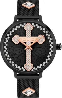 Produktbild von Police Damen Armbanduhr Mesharmband Edelstahl PL16031MSB.02MMA