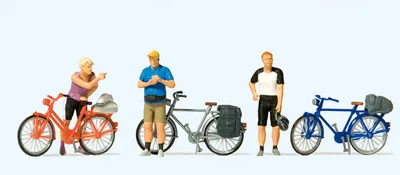 Produktbild von Preiser Stehende Radfahrer in sportli 10644
