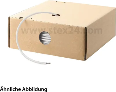 Image de Câble HELU FÜNFNORM 1×2,5 mm² AWG14 WH (blanc) – conducteur simple blanc, diamètre 4,0 mm, conditionnement de 100,0 mètres, tension nominale Uo/U 450 V/750 V selon