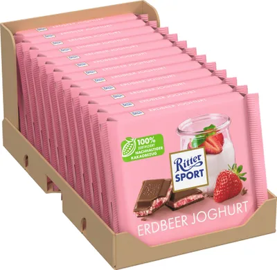 Produktbild von Ritter Sport Erdbeer Joghurt 12 x 100g