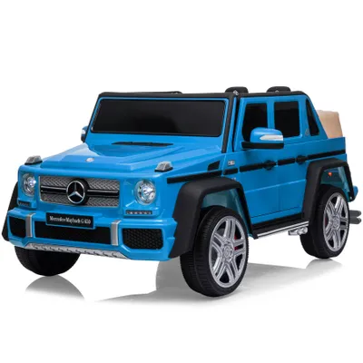 Image de Voiture électrique pour enfants ,Mercedes-Maybach G650 Bleu , 12 V, 4.5 Ah, siège en cuir, double propulsion