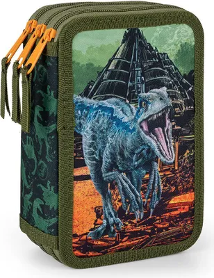 Obrázek produktu pro Oxybag Penál třípatrový prázdný - Jurassic World