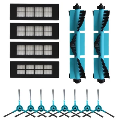 Zubehörset für Cecotec Conga 3090 – 2 Hauptbürsten, 4 Filter, 8 Seitenbürsten