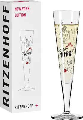 Produktbild von Champus New York Edition Champagnerglas H24 Von Theresa Kuhlmann