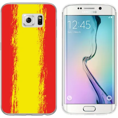 Produktbild von PhoneNatic Case kompatibel mit Samsung Galaxy S6 Edge Silikon-Hülle WM Spanien M11