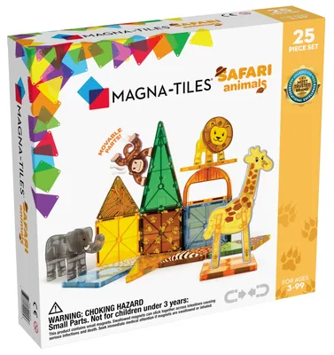 Zdjęcie produktu dla Magna-Tiles - Safari Animals - zestaw 25 elementów