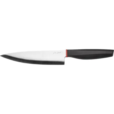Obrázek produktu pro LAMART LT2135 Kuchařský nůž, velmi ostrá čepel a ergonomická rukojeť, nerez / ABS silikon, stříbrná / černá / červená, délka ostří 20 cm, nože 34 cm