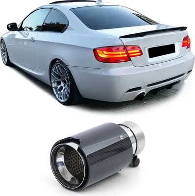 Produktbild von Auspuff Endrohr Sport Carbon Schwarz Universal passend für diverse BMW Modelle