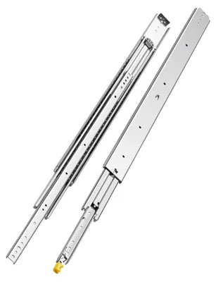 Produktbild von VEVOR 1 Paar Vollauszugsschubladenschienen 16 18 20 24 30 35 37,4 59 24 32 36 40 48 60 Zoll, 250 lbs Tragfähigkeit, verriegelbare Schubladenschienen, Kugellager mit Verriegelung, seitlich montierte Schubladenschiene, 500 lbs-101,6 cm