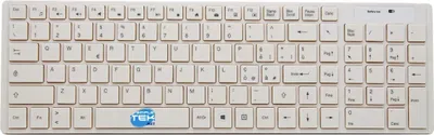 Immagine prodotto di Kit Mouse E Tastiera Wireless Layout Italiano Ita Qwerty Wifi Bianco Universale