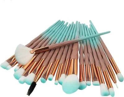 Image de Pinceaux de maquillage marron - Ensemble de 20 pièces KP4183