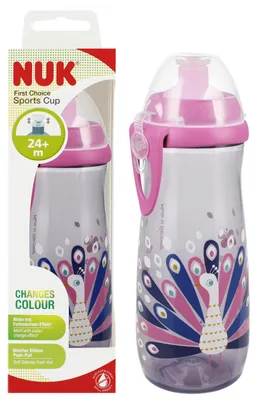 Productafbeelding van NUK Sportbeker, 450 ml, geschikt vanaf 24 maanden, roze, artikelnummer 10255577