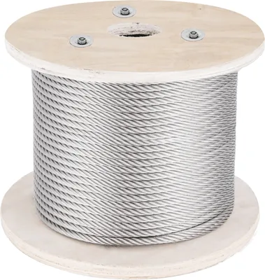Immagine prodotto di VEVOR cavo in acciaio inox 316, fune metallica in acciaio inox lunga 152 m con diametro di 4 mm e struttura 1x19, cavo in acciaio con carico di rottura di 1496 kg per ringhiere esterne, terrazze, balaustre fai da te