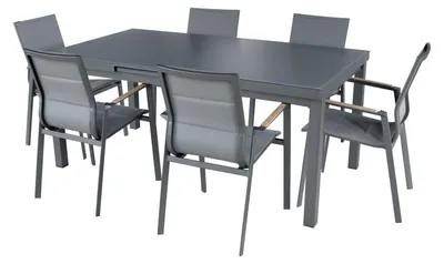 Produktbild von »Boston 2« Gartenmöbel Set, Aluminium, 6 Personen