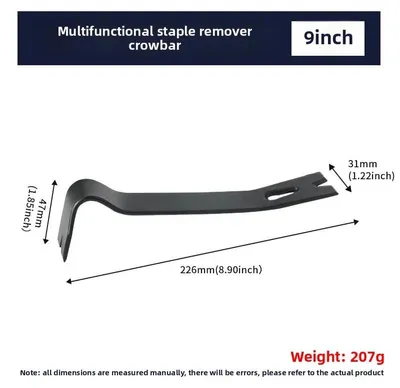 Imagen del producto de Varilla de acero al carbono de alta resistencia, con mango ergonómico, de 9 pulgadas