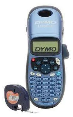 Produktbild von DYMO LetraTag LT-100H Beschriftungsgerät Handgerät | Tragbares Etikettiergerät mit ABC Tastatur | blau | Ideal fürs Büro oder zu Hause, ABC, 160 x 160 DPI, 6,8 mm/sek, Schwarz, Blau