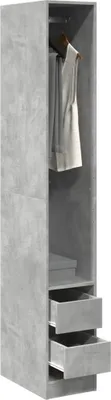 Produktbild von "2026 Promotion" Kleiderschrank Betongrau 30x50x200 cm Holzwerkstoff - Kleiderschränke CC16520