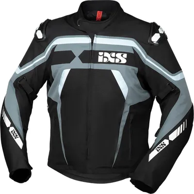 Produktbild von IXS Sport RS-700-ST Motorrad Textiljacke, schwarz/grau/weiß, 2XL
