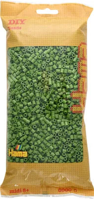 Produktbild von 6000 Hama Midi Bügelperlen - Helle Olive