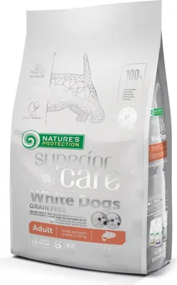 Productafbeelding van NATURE'S PROTECTION Superior Care White Dogs Grain Free Junior Small Białoryba – Droogvoer voor puppy's – 10 kg