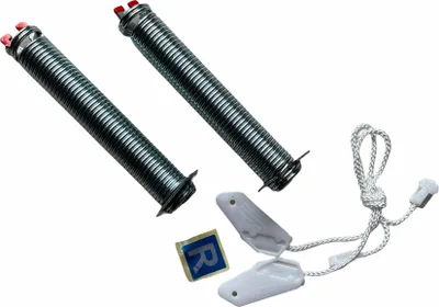 Produktbild von Reparatursatz Türscharnierfeder + Seilzug Rot Spülmaschine, Geschirrspüler kompatibel zu Bosch Siemens 754866 / 00754866