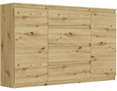Obrázek produktu pro Komoda 160 cm zásuvky dveře skříňka FRAMIRE R-160-S4 artisan