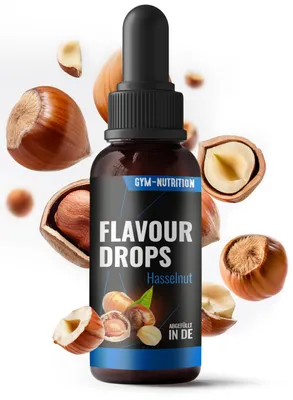 Produktbild von Gym Nutrition Flavour Drops Haselnuss 50ml zuckerfrei