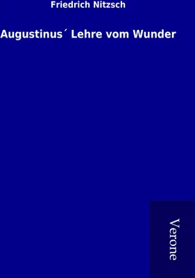 Produktbild von Augustinus´ Lehre vom Wunder