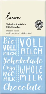 Produktbild von Lacoa Vollmilch Schokolade -- 100g