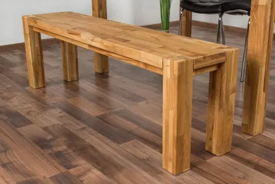 Produktbild von Bank Wooden Nature 133 Eiche massiv - 140 x 33 cm (L x B)