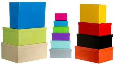 Aufbewahrungsbox-Set, 13-teilig, bunt gemischt, 37,5–13 cm