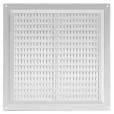 Produktbild von Europlast VR2525 rechteckiges Lüftungsgitter 250 x 250 mm, Insektenschutz, weiß