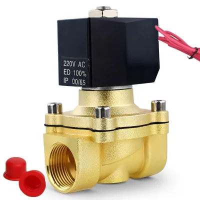 Produktbild von Elektrisches Messing-Solenoidventil - 3/4 Zoll, 220V AC