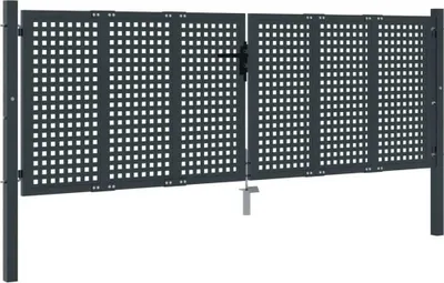 Image de vidaXL Portail de jardin Anthracite 300x150 cm Acier