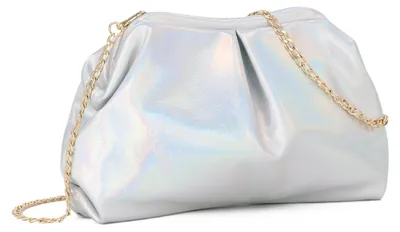 Imagen del producto de Solidchoice - Clutch para bolso tipo "dumpling" (bolsa con forma de albóndiga) fabricado en PU, ideal para fiestas