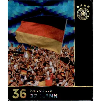 Produktbild von 36 - 12. Mann GLITZER  - REWE WM18 Sammelkarte