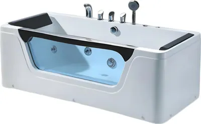 Produktbild von Acrylwanne Whirlpool Pflegewanne Massage-Badewanne Wellnesswanne 170x83 cm