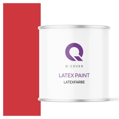 Produktbild von Latexfarbe 2 L Feuerrot 2 L | Innenfarbe | Wandfarbe | Deckenfarbe | Klasse 3 Mattfarbe Scheuerfest Hohe Deckkraft