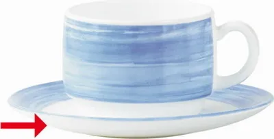 Produktbild von 6x Kaffeeuntertasse 14 cm Kaffeeservice, Kaffeebecher