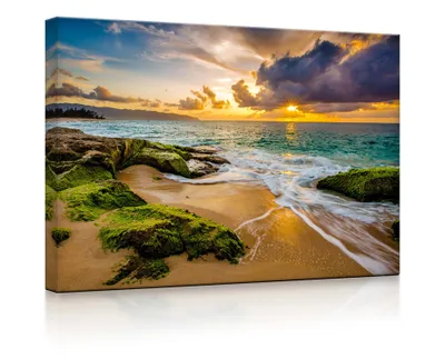 Produktbild von lightbox multicolor | Leuchtbild | Sonnenuntergang auf Hawaii | 100x70 cm | front lighted