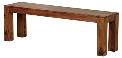 Produktbild von Esszimmer Sitzbank Mumbai aus Sheesham Massivholz 140 x 45 x 35 cm im Landhaus-Stil