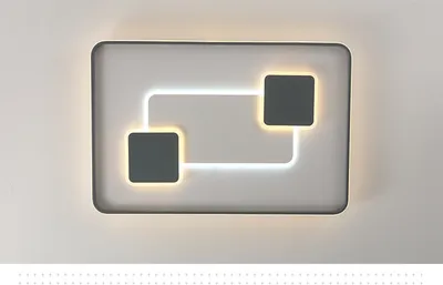Obrázek produktu pro Eurotondisplay LED stropní svítidlo Stropní svítidlo 9641CFX, 90x60 cm 224W Dálkové ovládání Nastavitelná barva světla/jas stmívatelný bílý/šedý lakovaný kovový rám A+