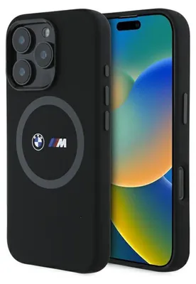Immagine prodotto di Bmw Bmhmp16X23Srok Iphone 16 Pro Max 6,9 Czarny/Nero Custodia rigida M Silicone Anello stampato Magsafe